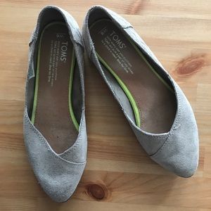 TOMS Desert Taupe Suede Jutti Flats